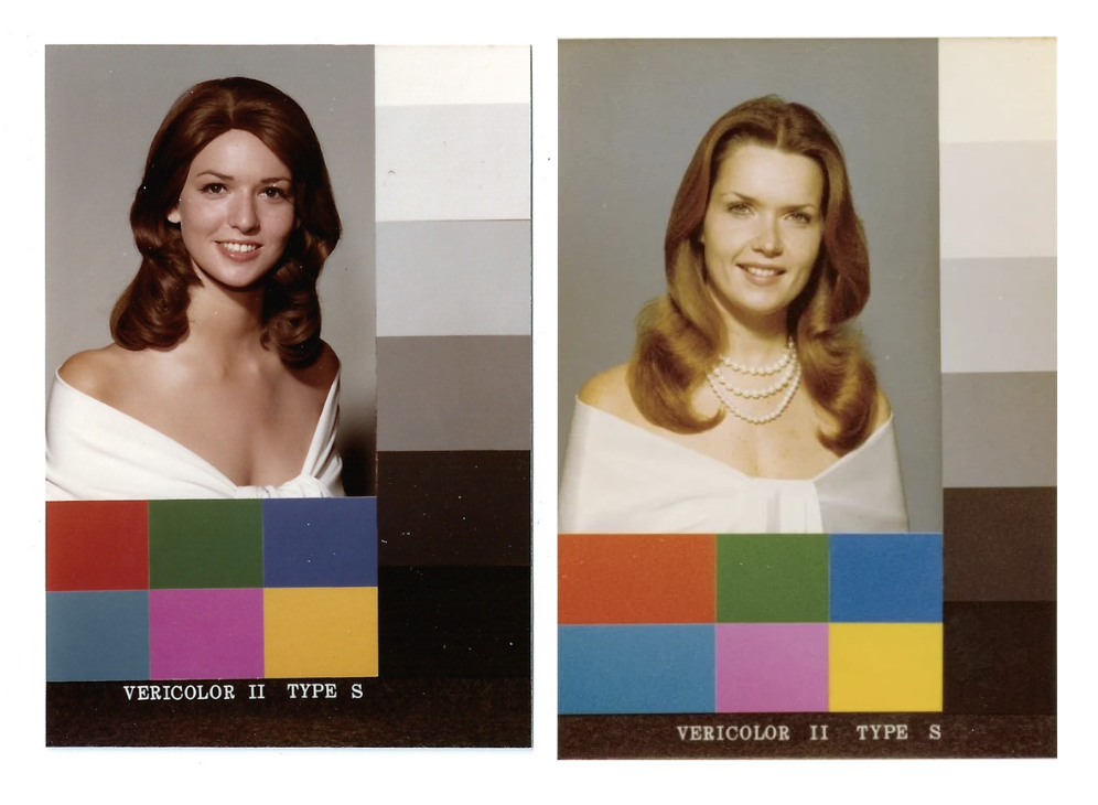 shirly card- of 2 white blonde women